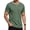 Green, variant on RICHCOIN Mens T Shirt Short Sleeve Crewneck Casual Color Block Summer Tops