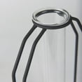 thumbnail image 6 of Mercana Aria 4.5L X 3.9W X 11.0H Metal And Glass Holder Object in Black, 6 of 10