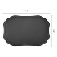 thumbnail image 6 of Unique Bargains Set of 6 Solid Placemats Leather Placemats for Kitchen Dining Black, 6 of 6