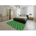 thumbnail image 5 of Ahgly Company Machine Washable Indoor Round Transitional Forest Green Area Rugs, 8' Round, 5 of 7