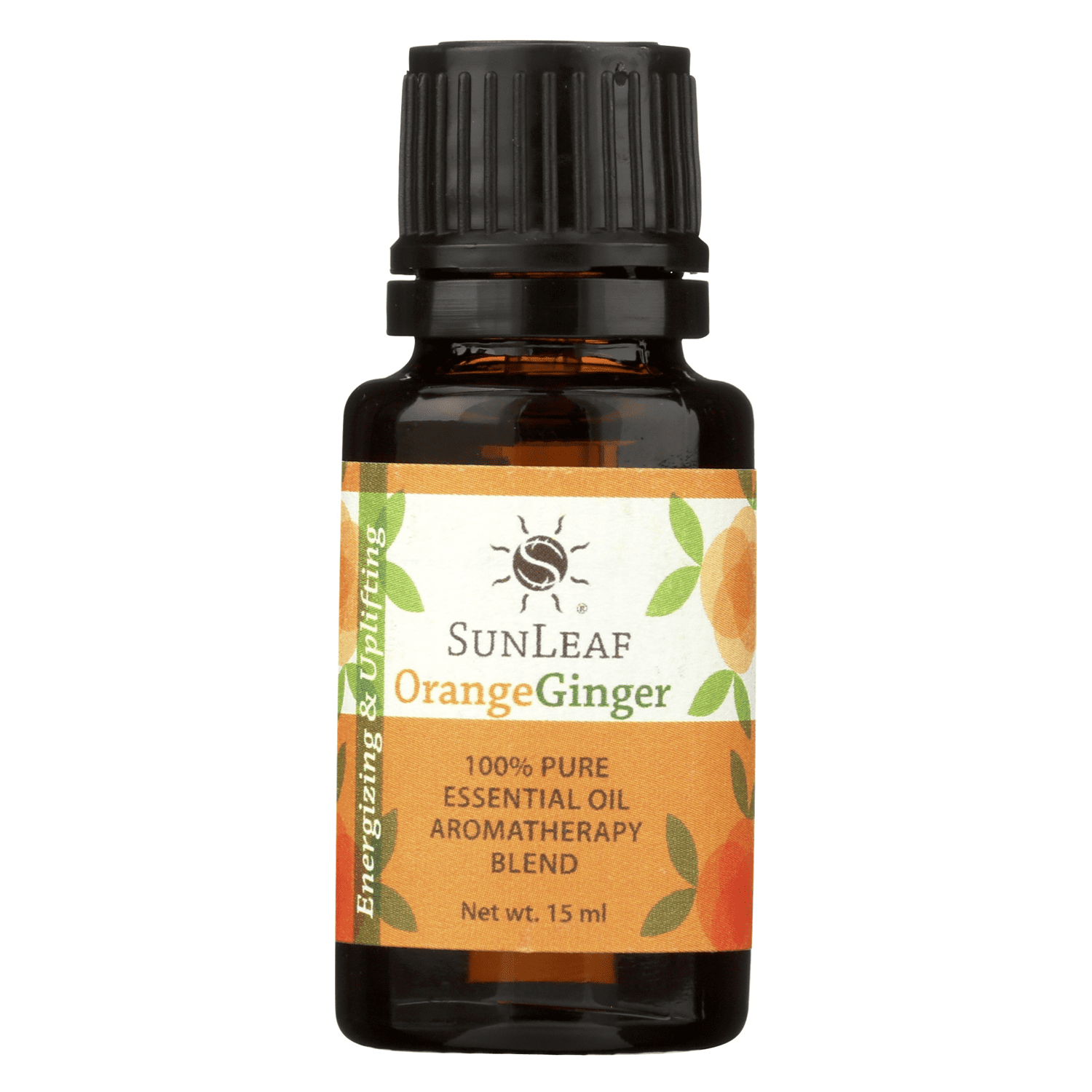 SunLeaf Naturals 100 Pure Essential Oil Aromas, Orange Ginger, 15 ml