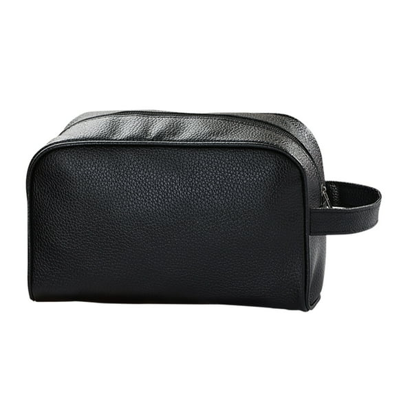 WHEANG Tool Bag Portable Makeup Bag Travel Cosmetic Bags Small Cosmetics Make Up Bag for Women Girls Zipper Pouch Case Organizer Cute One Size Black