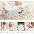 thumbnail image 4 of Norinori Muslin Squares Baby Muslin Cloths- 6 Pack Baby Cloth 60x60cm 100% Pure Cotton Super Soft Breathable Newborn Essentials Perfect Shower Gifts, 4 of 6