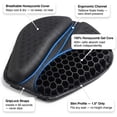thumbnail image 2 of Seat Cushion, Gel Rider Cushion for Motorcycle, Universal Non-Slip Grip Ergonomic Motorcycle Seat Pad, 3D-Honeycomb Structure TPE Shock Absorption Breathable Seat Pad for Long Rides (2PCS), 2 of 7