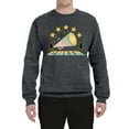 thumbnail image 2 of Wild Bobby All Star Cheerleading Megaphone Girl Sports Unisex Crewneck Graphic Sweatshirt, Charcoal, Medium, 2 of 5