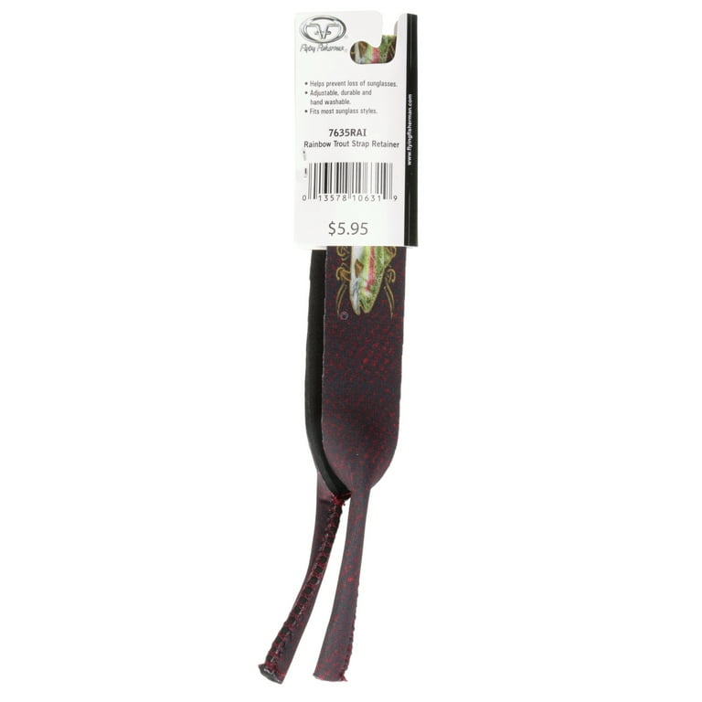 Flying Fisherman Neoprene Sunglass Retainer - Black Strap To Keep Glasses Secure