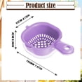 thumbnail image 4 of Under $5 Kitchen Dual-Layer Draining Basket with Handle Small Fruit Colander Mini Fruit Strainer Plastic Drainer Bowl for Berries, Vegetables, Fruits, Green, 4 of 9