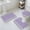 Purple, variant on Purple Silver Stripes Bath Mat 3 Piece Bathroom Rug Set, Modern Ombre Abstract Aesthetic Non Slip Bath Rug Contour Mat and Toilet Lid Cover, Absorbent Shower Mats Soft Bath Rugs and Mats Sets