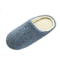 thumbnail image 4 of Eleanos Women Men Anti-Slip Warm Fleece Home Slippers Sandals Unisex Indoor House Shoes, 4 of 6