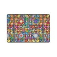 thumbnail image 7 of Colorful Fractal Mandala Rugs Doormat, Non-Slip Machine Washable Carpets Floor Door Mat , 36" x 24", 7 of 7