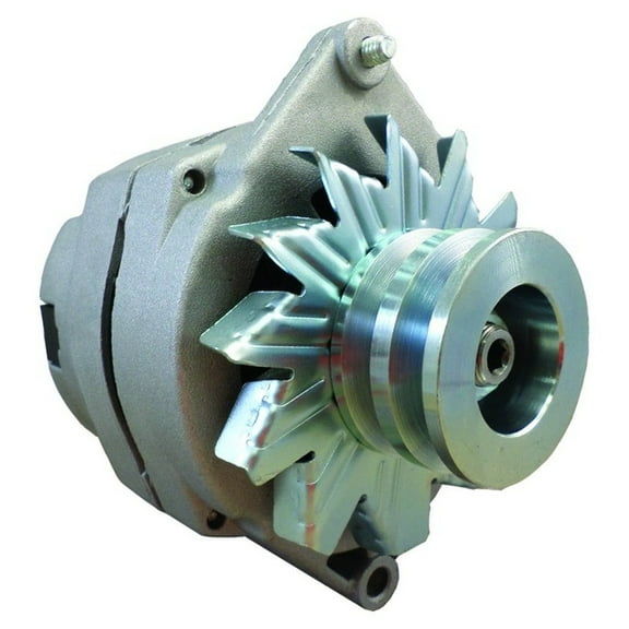 OEG Parts New Alternator Replacement For Tractor & Chevy 10SI 1-Wire One Wire with 2 Groove Pulley
