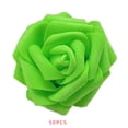 thumbnail image 4 of 50pcs Diameter 6cm Cheap PE Foam Rose Head beauty Wedding Valentine's Day Gift Wedding Bouquet Home Decoration Hand Flower Art green 1pcs, 4 of 5