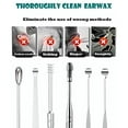 thumbnail image 4 of kit de Retrait de Cire d'Oreille, Outils de Retrait de Cire d'Oreille 6-en-1 Réutilisables Nettoyeur d'Oreille, Ensemble de Cure-Oreille en Acier Inoxydable avec Boîte à Clés Utilitaire, 4 of 6