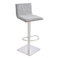 thumbnail image 1 of Armen Living Tabouret de Bar Réglable en Tissu Moderne en Cristal Gris, 1 of 5