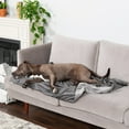 thumbnail image 6 of FurHaven Pet Products Waterproof Velvet Throw Blanket - Granite Gray, Large, 6 of 12