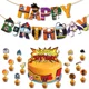 thumbnail image 3 of Suministros de fiesta de cumpleaños con temática de Anime de Dragon Ball para niños, pancartas de dibujos animados de Gokuu, adornos para pasteles, decoraciones para Baby Shower DIY, 3 of 4