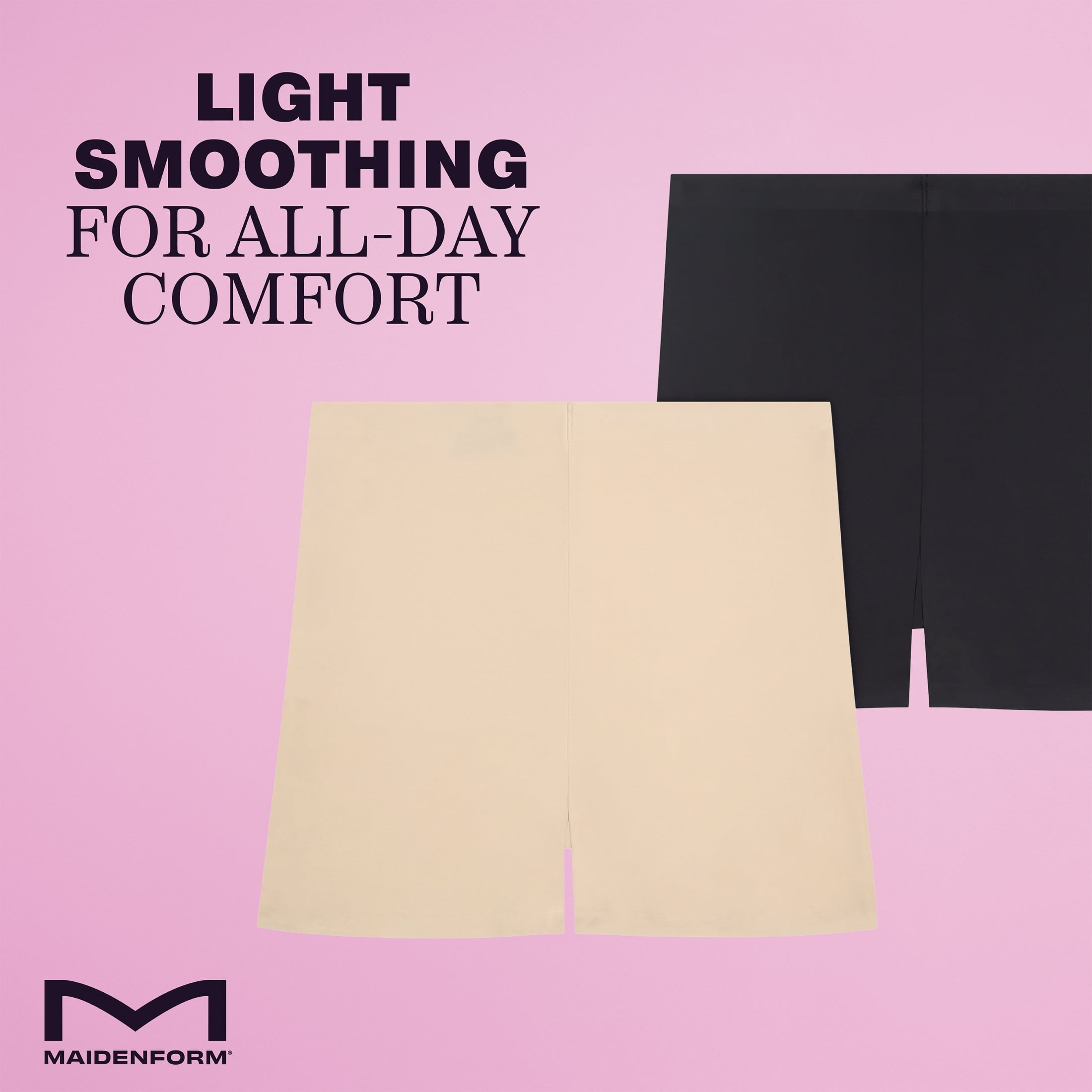 Maidenform Women's Light Control Shaping Shorty 2-Pack, Style FP0856, Sizes up to 3XL