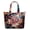 Classic, variant on Romantic Rose Peony Pattern Weekender Bag Boho Floral Print Travel Tote, Lightweight, , Multiple Pockets, for Women