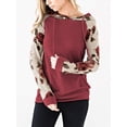thumbnail image 2 of Womens Floral Hoodies Sweatshirt Long Sleeve Drawstring Casual Pullover Tops Sweatshirts with Pockets, 2 of 6