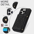 thumbnail image 4 of Compatible with iPhone 15 Pro max Wallet Case for Women Crossbody Phone Case PU Leather Zipper Handbag Wrist Strap Cover Credit Card Holder,for Apple 15 Pro,Cell Phone Cases, 4 of 8