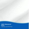 thumbnail image 4 of Kenney Medium Weight PEVA Shower Curtain Liner, 70" W x 72" H, White, 4 of 7