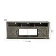 Dextrus 70 Inch Rustic Grey Farmhouse TV Stand Suitable for TVs up to ...