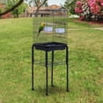thumbnail image 5 of Pawhut 51" Metal Indoor Bird Cage Starter Kit With Detachable Rolling Stand, Storage Basket, And Accessories, Black, 5 of 9