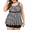 Leopard Print, variant on Hilor Plus Size Bathing Suits for Women Tankini Swimsuits with Boyshorts Swimwear
