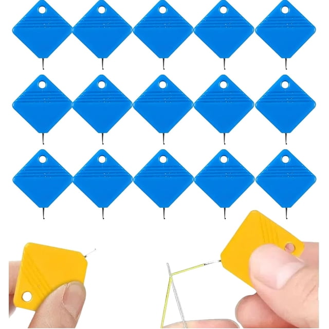 HLONK Simple Needle Threader 2024 Upgraded Automatic Needle Threaders for Hand Sewing Sewing Machine Needle Threader Needle Threader Tool Needle Threader for Sewing Machine (5 Pack Blu