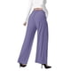 thumbnail image 2 of Pantalones de Traje Anchos para Mujer, Holgados, de Cintura Alta Elástica, Informales, Largos, Color Orquídea XXL, 2 of 7