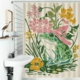 thumbnail image 4 of Cute Witch Frog Shower Curtains - Bath Shower Curtain Set with 12 Hooks for Adults Kids Bathroom Decor Accessories, 4 of 7