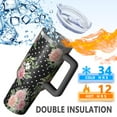 thumbnail image 5 of OBREWU Pioneer Flower Tumbler with Handle and Lid,Pioneer Flower 40oz Double Wall Vacuum Insulated Tumbler,Cups Gift for Women and Men, 5 of 7