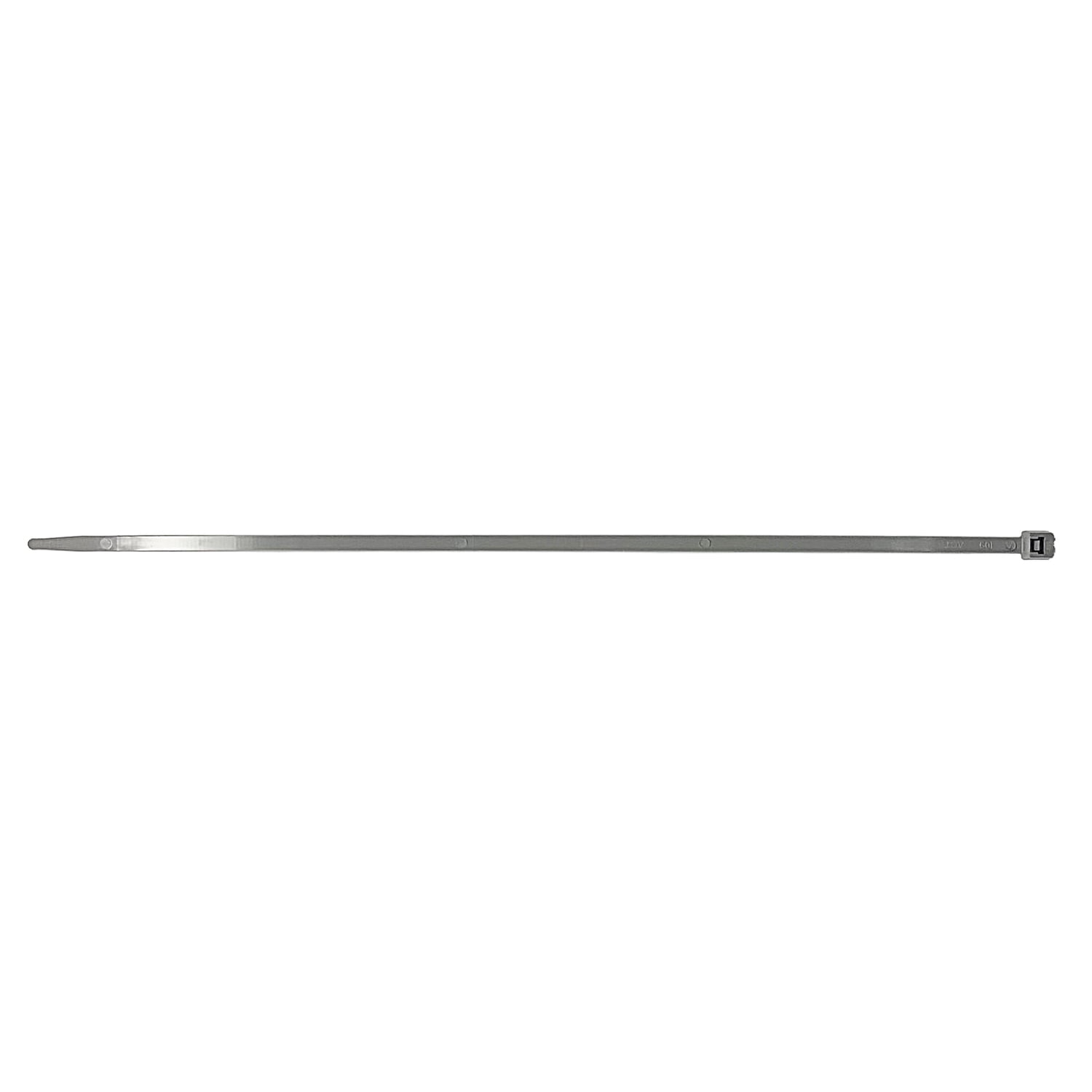 ProBrand 100-Pack 8-In. Nylon 6/6 Standard Cable Ties, 50-Lb. Tensile Strength, Temperature-Rated -40°F to 185°F, UL Rated for Indoor Use, Gray CABTIE840GR