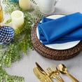 thumbnail image 4 of CC Home Furnishings Set of 6 Nautical Anchor Blue Cloth Napkins 20", 4 of 8
