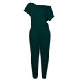thumbnail image 2 of Sonducket Mono Traje de cuerpo de manga corta Un hombro Casual Mujeres en general Vestidos verde oscuro METRO Sonducket AP002204-20, 2 of 4