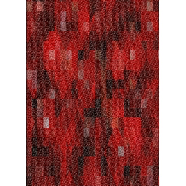 Ahgly Company Indoor Rectangle Patterned Red Novelty Area Rugs, Swatch Sample