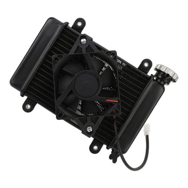 Radiator Fan, Metal Alloy Water Cooled Radiator Cooler 270mm for 150cc 250cc Pit Quad Dirt Bike ATV