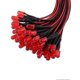 thumbnail image 2 of 50pcs 5mm Red Diffused Pre-Wired LED Diodes 12V DC for Multi-Color Lighting, 2 of 2