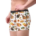 thumbnail image 2 of Sikiie Thanksgiving Turkeys 1 Print Men's Boxer Briefs, Elastic Waistband Boxer Briefs Leggings-Large, 2 of 5