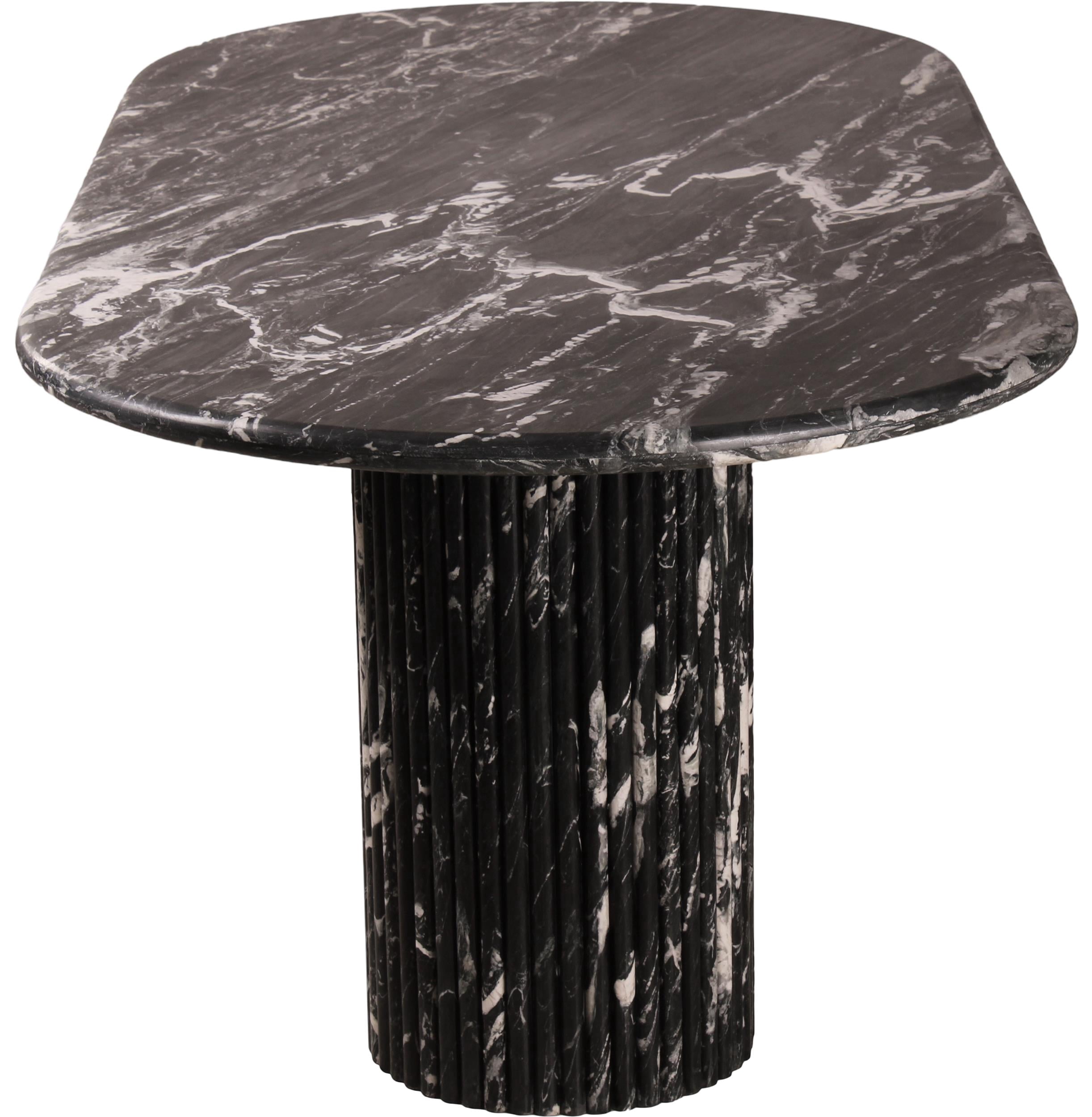Meridian Furniture Messina Black Marble Dining Table