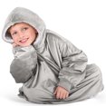 thumbnail image 6 of Bare Homey Plush Sherpa Wearable Blanket - Fluffy & Soft - Lightweight - Kids, Light Gray, 6 of 9
