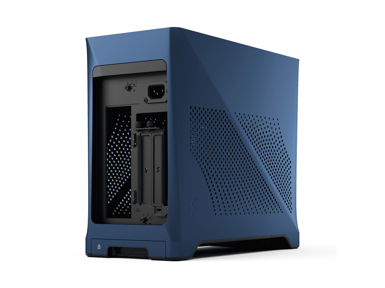 Fractal Design Era 2 Midnight Blue Anodized Aluminum/Steel Mini-ITX Compact Small Form Factor PC Case