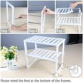 thumbnail image 4 of Étagère de Rangement sous Évier Organisateur Extensible Longueur Réglable 38-70cm, Capacité de Charge 14kg (Blanc), 4 of 5