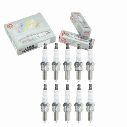 10 pc NGK 4717 Laser Platinum Spark Plugs for 92070-3707 Ignition Wire Secondary