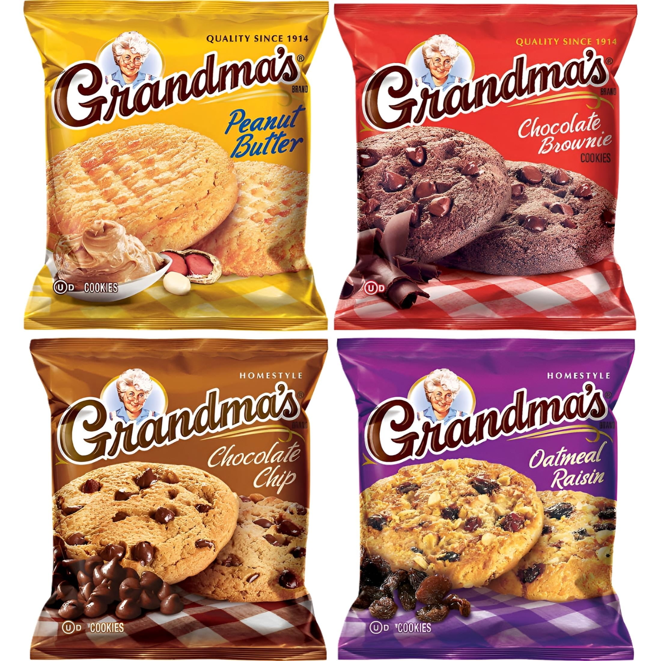 Grandma's Cookies, Variety Pack, 2.5 oz, 33-count