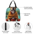 thumbnail image 4 of Fotbe Meditating French Bulldog Bolsa Térmica con Estampado y Forro de Aluminio Grueso Bolsa de Almuerzo con Bolsillo Frontal para Hombres y Mujeres, Ideal para Trabajo, Escuela, 4 of 8