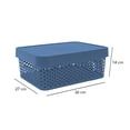 thumbnail image 3 of Caja con Tapa 11 Litros Plastic Trends Modelo Paris Color Azul Plumbago, 3 of 4