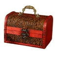 thumbnail image 2 of Wood Treasure Chest Keepsake Box Jewelry Box Organizer for Kids Prizes Classroom A, 2 of 9