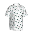 thumbnail image 2 of Balery Hand Drawn Turtle Print Men's Hawaiian Shirts Short Sleeve Beach Shirt Relaxed Fit Vacation Button Down Shirts-Small, 2 of 9