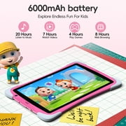 Kids Tablet,10.1 Inch Android Toddler Tablet with Case,8GB RAM 64GB ROM Tableta,APP Preinstalled,Parent Control,Kids Education Children Tablet with WiFi,Pink